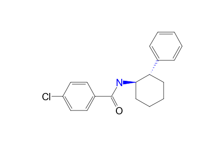 (+/-)-p-chloro-N-(trans-2-phenylcyclohxyl)benzamide
