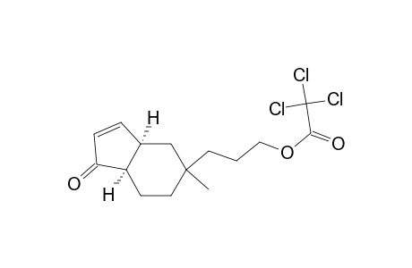 Acetic acid, trichloro-, 3-(3a,4,5,6,7,7a-hexahydro-5-methyl-1-oxo-1H-inden-5-yl)propyl ester, (3a.alpha.,5.alpha.,7a.alpha.)-