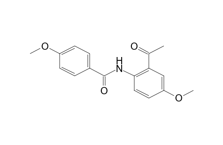 Benzamide, N-(2'-acetyl-4'-methoxyphenyl)-4-methoxy-