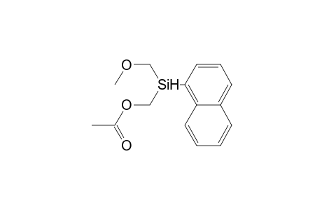 (acetoxymethyl)methoxymethyl(1-naphthyl)silane