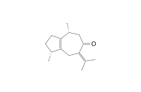 CALAMUSENONE;2,3,4,5,7,8-HEXAHYDRO-1,4-DIMETHYL-7-(1-METHYLETHYLIDENE)-6(1H)-AZULENONE;H.PECTINATA