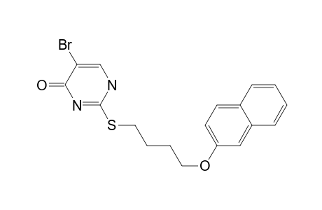 4(1H)-Pyrimidinone, 5-bromo-2-[[4-(2-naphthalenyloxy)butyl]thio]-