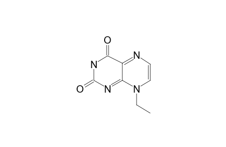 2,4(3H,8H)-Pteridinedione, 8-ethyl-