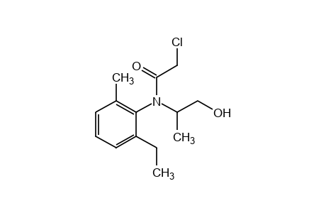 aRS, N-(1S)(+)-2-chloro-6'-ethyl-N-(2-hydroxy-1-methylethyl)-o-acetotoluidide