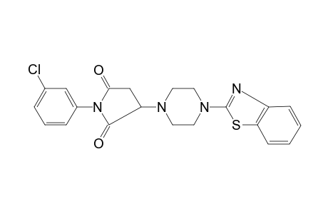 1H-Pyrrole-2,5-dione, 3-[4-(1,3-benzothiazol-2-yl)-1-piperazinyl]-1-(3-chlorophenyl)dihydro-