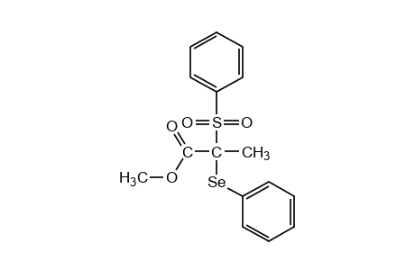 2-(phenylseleno)-2-(phenylsulfonyl)propionic acid, methyl ester