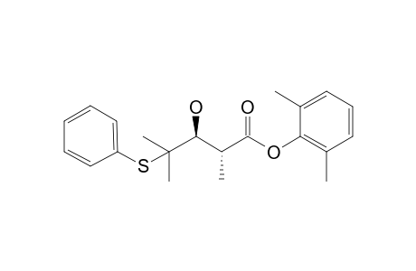 (2R,3S)-2,6-Dimethylphenyl 3-hydroxy-2,4-dimethyl-4-(phenylsulfanyl)pentanoate