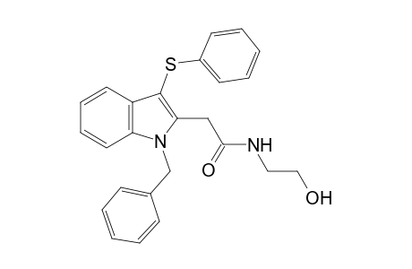 2-(1-Benzyl-3-phenylsulfanyl-1H-indol-2-yl)-N-(2-hydroxy-ethyl)-acetamide