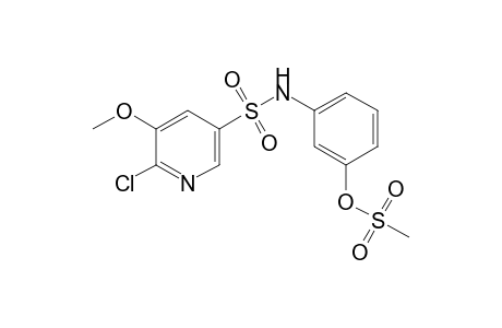 3-Pyridinesulfonamide, 6-chloro-5-methoxy-N-[3-[(methylsulfonyl)oxy]phenyl]-