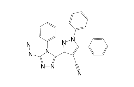 3-(5-Hydrazino-4-phenyl-4H-1,2,4-triazol-3-yl)-1,5-diphenyl-1H-pyrazole-4-carbonitrile