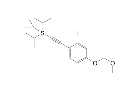 1-Iodo-5-(methoxymethoxy)-4-methyl-2-[(triisopropylsilyl)ethynyl]-benzene