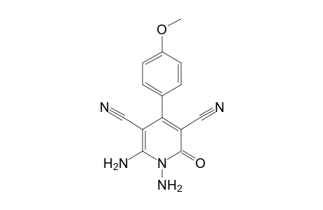 1,6-diamino-1,2-dihydro-4-(p-methoxyphenyl)-2-oxo-3,5-pyridinedicarbonitrile