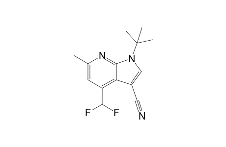 1-tert-Butyl-6-methyl-4-(difluoromethyl)-1H-pyrrolo[2,3-b]pyridine-3-carbonitrile