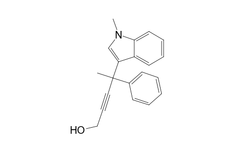 1-Methyl-1-(1-methyl-1H-indol-3-yl)-1-(phenyl)but-2-yn-4-ol