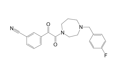 3-{2-[4-(4-Fluorobenzyl)-1,4-diazepan-1-yl]-2-oxoacetyl}benzonitrile