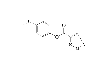 4-methyl-1,2,3-thiadiazole-5-carboxylic acid, p-methoxyphenyl ester