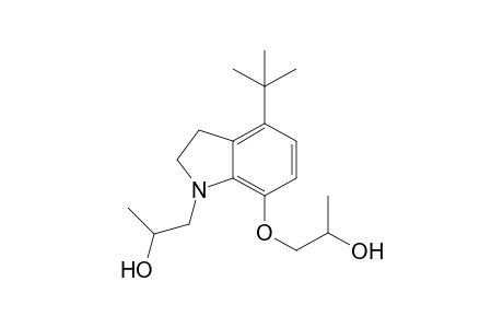 1-[4-tert-butyl-7-(2-hydroxypropoxy)indolin-1-yl]propan-2-ol