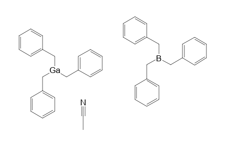 Acetonitrile tribenzylborane tribenzylgallane