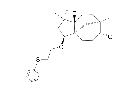 2-BETA-(2-(PHENYLTHIO)-ETHOXY)-CLOVAN-9-ALPHA-OL