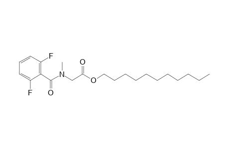 Sarcosine, N-(2,6-difluorobenzoyl)-, undecyl ester