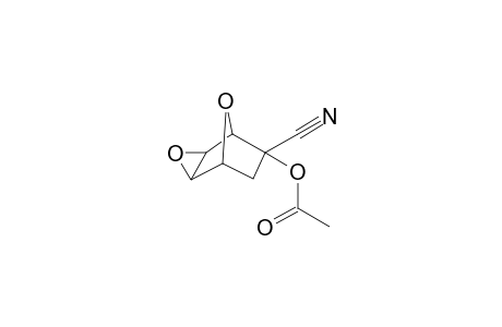 (1RS,2RS,4RS,5RS,6RS)-2-endo-cyano-5,6-exo-epoxy-7-oxabicyclo[2.2.1]hept-2-exo-yl acetate