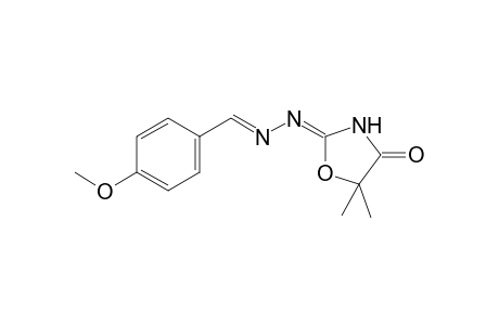 5,5-dimethyl-2,4-oxazolidinedione, 2-azine with p-anisaldehyde