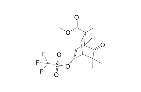 (1S*,4R*,7S*)-1,3,3,7-Tetramethyl-5-trifluoromethanesulfonyloxy-7-methoxycarbonylbicyclo[2.2.2]oct-5-en-2-one