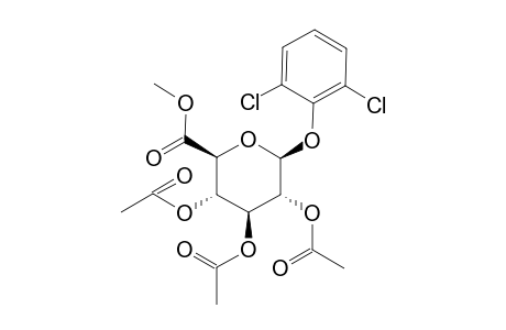 Methyl 2,3,4-Tri-O-acetyl-1-O-(2,6-dichlorophenyl)-.beta.-D-glucopyranuronate