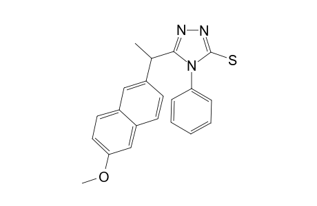 3-[1-(6-methoxy-2-naphthalenyl)ethyl]-4-phenyl-1H-1,2,4-triazole-5-thione