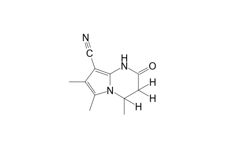 2-oxo-1,2,3,4-tetrahydro-4,6,7-trimethylpyrrolo[1,2-a]pyrimidine-8-carbonitrile