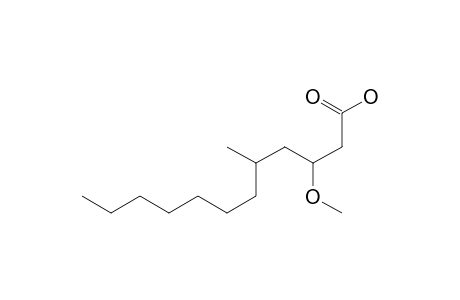 3-Methoxy-5-methyldodecanoic acid