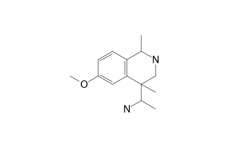 4-(1'-Aminoethyl)-6-methoxy-1,4-dimethyl-1,2,3,4-tetrahydroisoquinoline