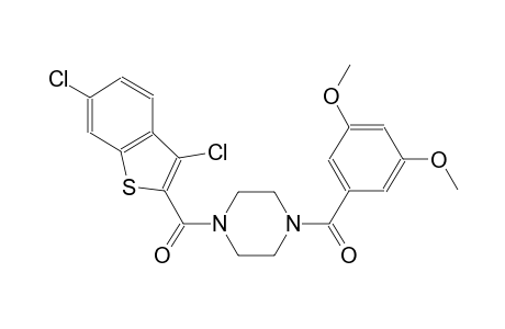 1-[(3,6-dichloro-1-benzothien-2-yl)carbonyl]-4-(3,5-dimethoxybenzoyl)piperazine