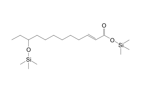 Dodec-2-enoic acid <10-hydroxy->, di-TMS