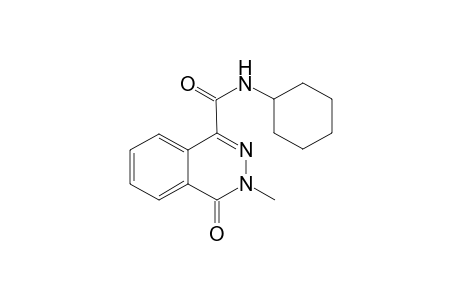 1-Phthalazinecarboxamide, N-cyclohexyl-3,4-dihydro-3-methyl-4-oxo-