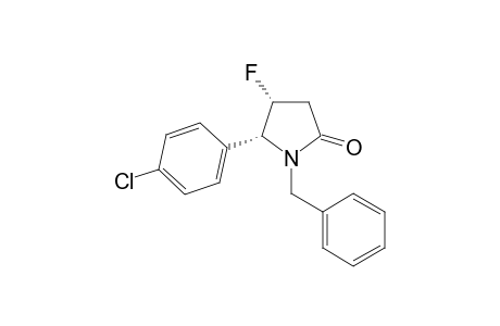 cis-1-Benzyl-5-(4-chlorophenyl)-4-fluoropyrrolidin-2-one