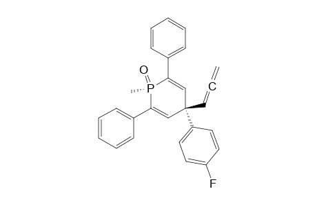 Phosphorin, 4-(4-fluorophenyl)-1,4-dihydro-1-methyl-2,6-diphenyl-4-(1,2-propadien yl)-, 1-oxide, trans-