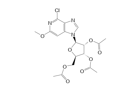 6-CHLORO-2-METHOXY-9-(2,3,5-TRI-O-ACETYL-BETA-D-RIBOFURANOSYL)-3-DEAZA-PURINE