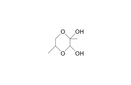 2,5-dimethyl-1,4-dioxane-2,3-diol