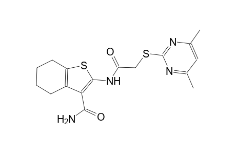 2-({[(4,6-dimethyl-2-pyrimidinyl)sulfanyl]acetyl}amino)-4,5,6,7-tetrahydro-1-benzothiophene-3-carboxamide