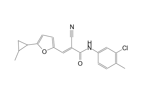 (2E)-N-(3-chloro-4-methylphenyl)-2-cyano-3-[5-(2-methylcyclopropyl)-2-furyl]-2-propenamide