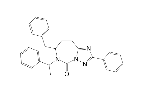 7-Benzyl-2-phenyl-6-(1-phenylethyl)-6,7,8,9(5H)-tetrahydro-[1,2,4]-triazolo[1,5-C][1,3]-diazepin-5-one