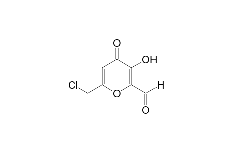 6-chloromethyl-3-hydroxy-4-oxo-4H-pyran-2-carboxaldehyde