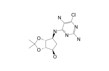 (+/-)-(1-ALPHA,2-BETA,3-BETA,4-ALPHA)-4-[(2,5-DIAMINO-6-CHLOROPYRIMIDIN-4-YL)-AMINO]-2,3-O-ISOPROPYLIDENE-1,2,3-CYClOPENTANETRIOL