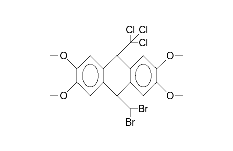 cis-10-Dibromomethyl-9-trichloromethyl-2,3,6,7-tetramethoxy-9,10-dihydro-anthracene