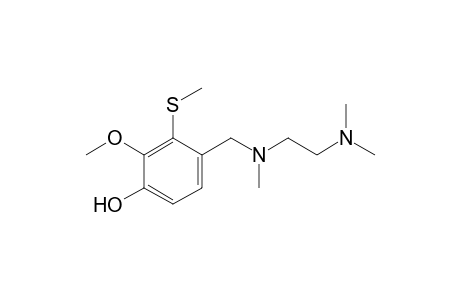 4-[[[2-(dimethylamino)ethyl]methylamino]methyl]-2-methoxy-3-(methylthio)phenol