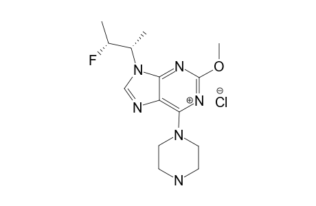 9-[(1S,2R)-2-FLUORO-1-METHYLPROPYL]-2-METHOXY-6-(1-PIPERAZINYL)-PURINE-HYDROCHLORIDE