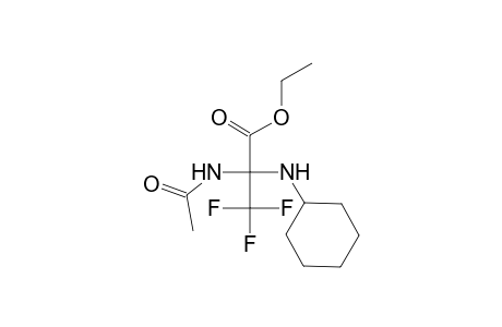 Ethyl 2-(acetylamino)-2-(cyclohexylamino)-3,3,3-trifluoropropanoate