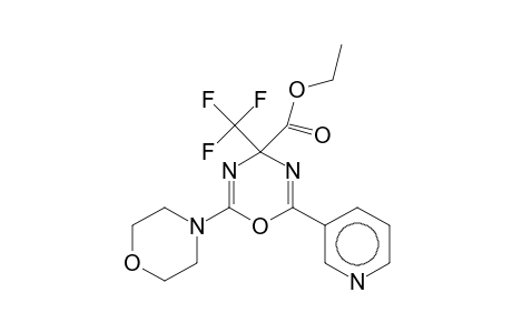 Ethyl 2-morpholino-6-(3-pyridyl)-4-(trifluoromethyl)-4H-1,3,5-oxadiazine-4-carboxylate