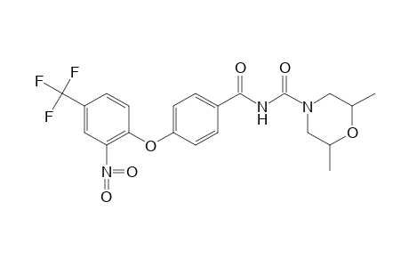 2,6-dimethyl-N-{p-[(2-nitro-alpha,alpha,alpha-trifluoro-p-tolyl)oxy]benzoyl}-4-morpholinecarboxamide